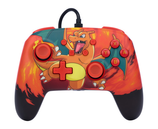 Enhanced Wired Con for NSW Charizard Nintendo Controller Open